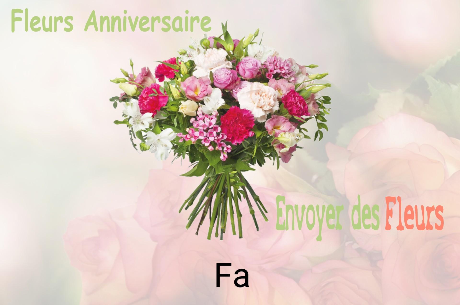 Bouquet de fleurs d’anniversaire livré à Fa